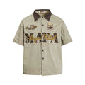 Emblem Embroidered Short Sleeve